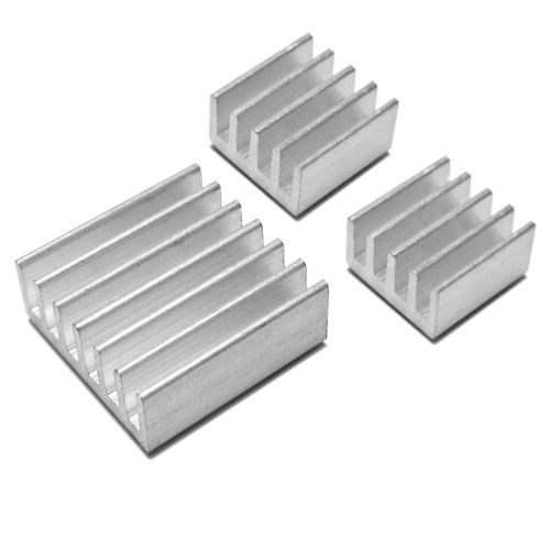 NEW Addicore Raspberry Pi Heatsink Set (Set of 3 Aluminum Heat Sinks)