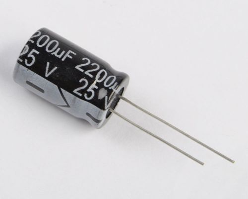 10PCS 2200uF 25V 105C Radial Electrolytic Capacitor 13x21mm M7M2