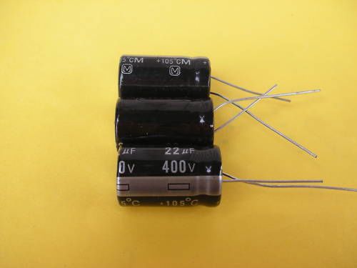 22pcs,Panasonic 400V 22UF Electrolytic Capacitor 13x21