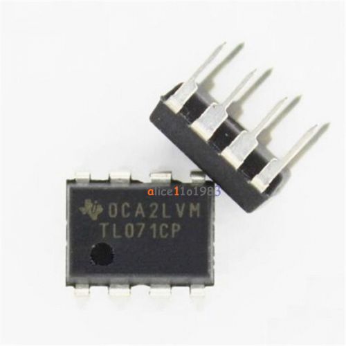 10PCS TL071 TL071CP DIP-8 Low Noise JFET Input Operational Amplifiers TI IC NEW