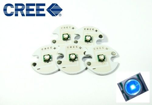 5x cree xr-e high power led light emitter 5w 16mm aluminum base 228lm royal blue for sale