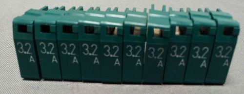 MP32 DAITO Fuse 3.2A AMP 125 VAC Dark Green (Lot of 10)