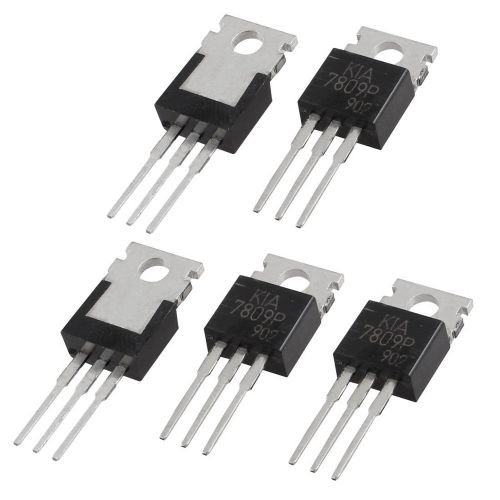 5 Pcs L7809CV 3 Terminals Through Hole 1.5A 9V Postive Voltage Regulator Gift