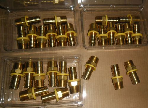 Lot 0f 27 3/4&#034; NPT Brass Hose Ends