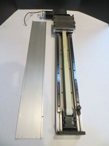 Thk gl15b+500l linear actuator rail w/bearing blocks &amp; 5x57-83 belt compumotor for sale