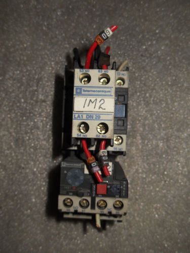 (X12) 1 USED TELEMECANIQUE LC1 D18 10 CONTACTOR W/ LA1-DN20 &amp; LR2-D1321