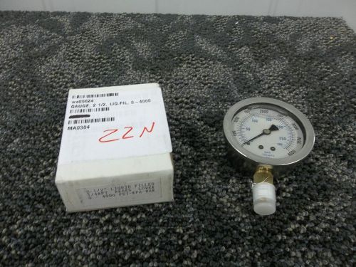 Bar 100 x kpa liquid filled gage gauge 0-4000 psi 2 1/2&#034; dial 1/4 npt new for sale