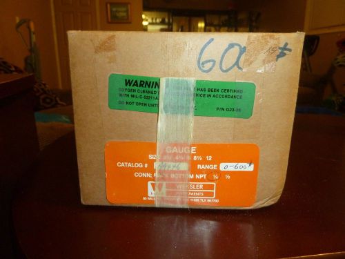 Nos weksler instrument pressure gauge 0-600 psi  4 1/2&#034; for sale