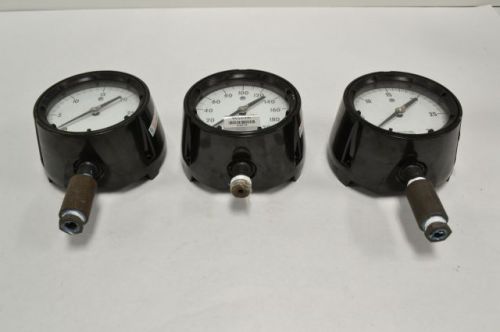 LOT 3 ASHCROFT DURAGAUGE 0-30 PSI PRESSURE GAUGE 1/2IN NPT 4IN DIAL B213568