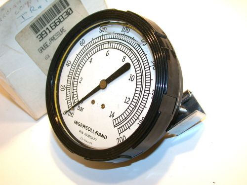 New Ingersoll Rand 39166830  0 to 200 psi Pressure Gauge