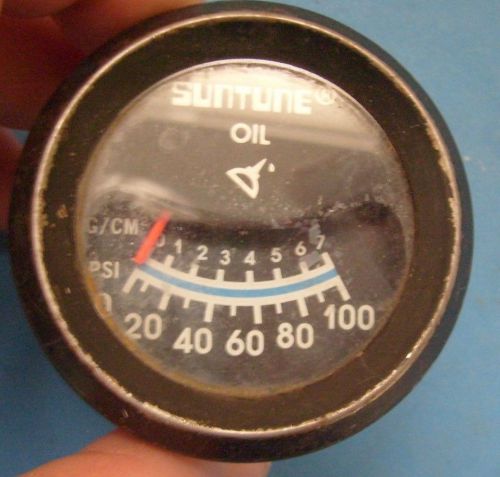 VINTAGE SUNLITE OIL GAUGE UNTETED STEAMPUNK 2&#034; R NR