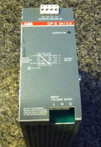 ABB CP-S 24/5.0 24 VDC 5.0 AMP POWER SUPPLY