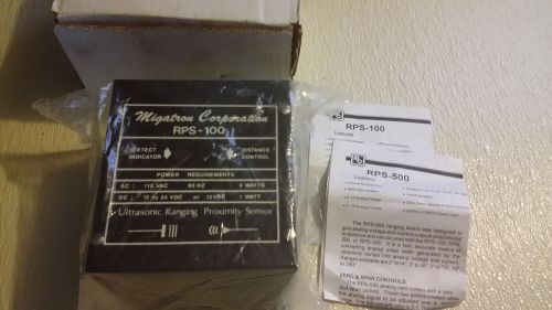 Migatron - RPS-100-72-500 Ultrasonic Sensor with Remote Sensing Head ***NEW***