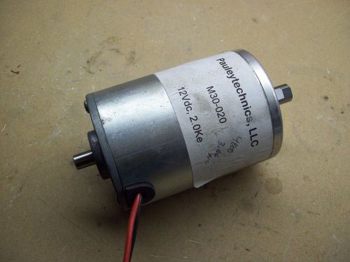 12 Volt DC PM Motor 3&#034; 4800 RPM Dual Shaft