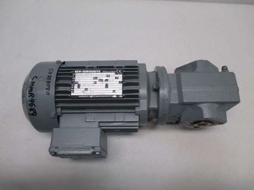 NEW SEW EURODRIVE SA37/T DT80K4 0.55KW 277/480V 19.13:1 87RPM GEAR MOTOR D431081