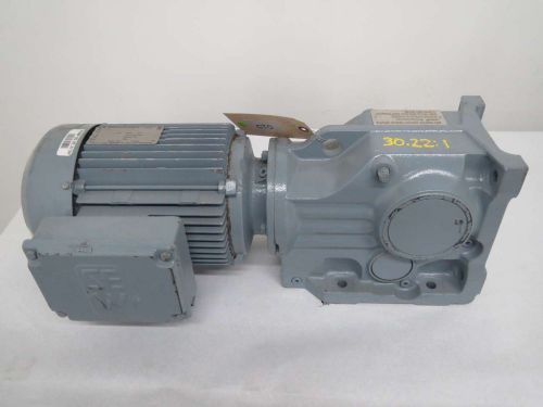 SEW EURODRIVE KA67 30.22:1 GEAR 3HP 330/575V-AC 57RPM ELECTRIC MOTOR B367497