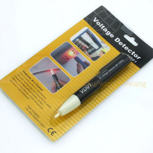 LED Light AC Electric Voltage Tester Volt Alert Pen Detector Sensor 90-1000V