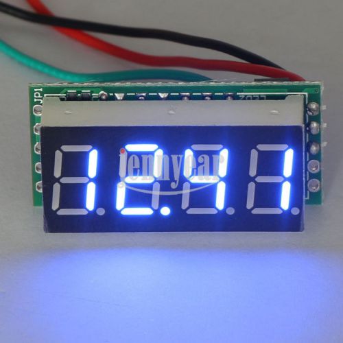 Slim Digital Voltmeter 4 Digit DC 0-30.00V Voltage Blue LED Volt Power Monitor