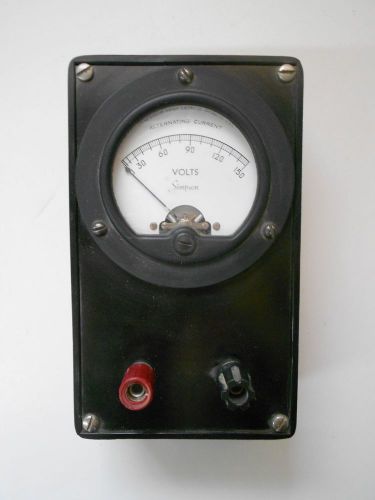 Vintage Simpson Portable 0-150 Volt Meter Gauge