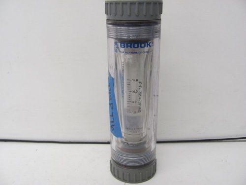 Brooks flow meter model 1303al15ba11a1.5-15gpm used for sale