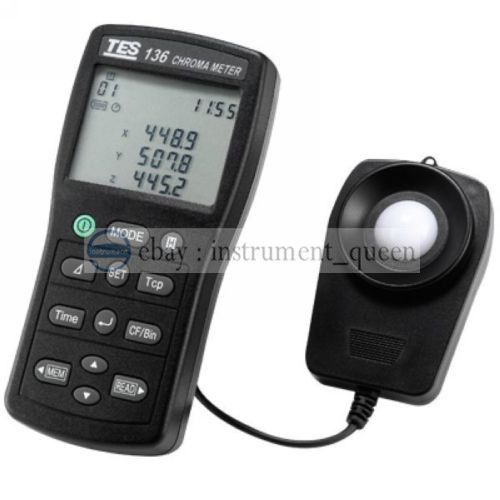 Brand New TES-136 CHROMA METER TESTER Triple Display 4-digit LCD Reading