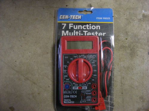 Cen-Tech 7 Function Multi-Tester Digital Multimeter - NEW