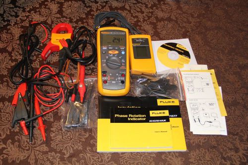 Fluke 1587 mdt insulation multimer i400 clamp 9040 phase rotation indicator for sale