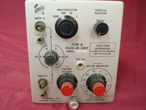 Tektronix Type-D Plugin Unit