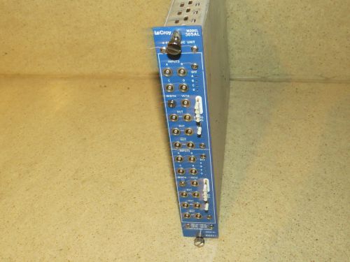 LECROY MODEL 365AL 4-FOLD LOGIC UNIT   NIM BIN MODULE PLUG IN