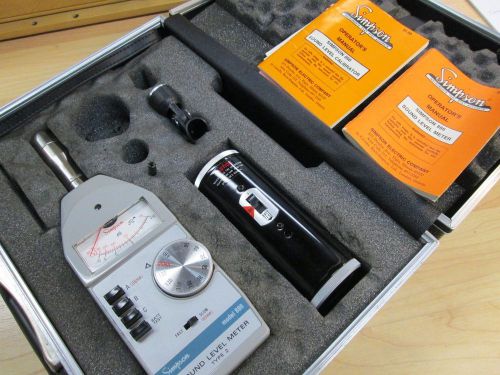 SIMPSON SOUND LEVEL METER &amp; CALIBRATOR