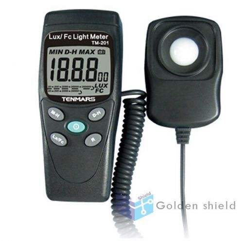 TENMARS TM-201 Digital LED Light Meter Luminometer Lux Meter reading 2000