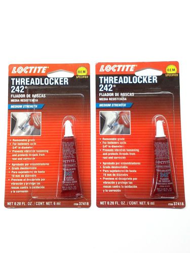 Loctite 37418 blue 242™ nuts &amp; bolts threadlocker-6ml-henkel-01-24200 get 1 free for sale