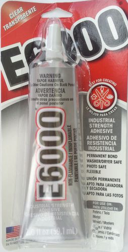 E6000 Clear Multi-Purpose Industrial Strength Adhesive 2 oz