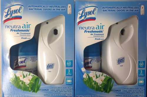 2 X LYSOL® NEUTRA AIR® FRESHMATIC® Starter Kit, Fresh Scent, Aerosol, 6.2oz