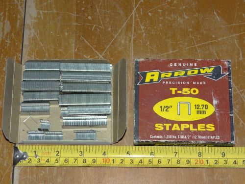 Arrow T-50 T50 Heavy Duty Staples 1/2&#034; inch (Missing Staples)