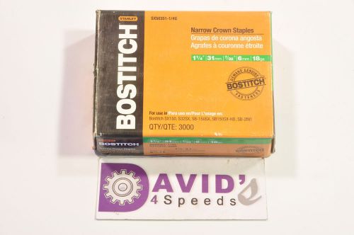 Bostitch Narrow Crown Staples - SX50351-1/4G - 3000 staples