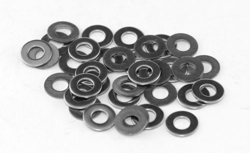 100 pcs M3 Metal Plain Washer, Stainless Steel