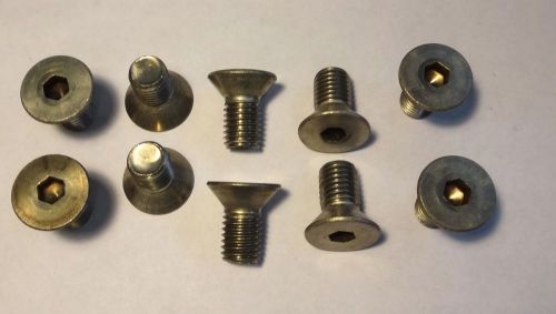 10 each 5/8&#034;-11 x 3/4&#034; STAINLESS STEEL FLAT HEAD SOCKET BOLT NEW.