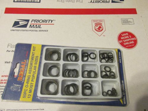 regal 50pc o ring assortment  kit 12 most popular sizes