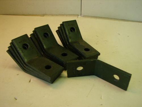 B-line b154 two hole open angle green zinc plated bracket (lot of 13) ***nnb*** for sale