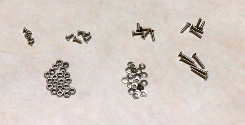 USA Shipping - 65 pc M2.5 4/6/8/10/12mm Screws &amp; Nuts Set Phillips Flat Head