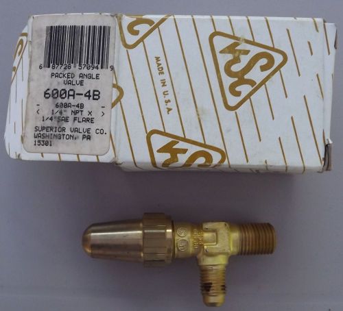 Superior Valve Company Model: 600A-4B Packed Angle Valve