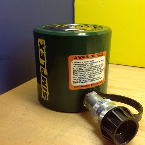 SIMPLEX RLS502 HYDRAULIC CYLINDER EQUV. ENERPAC RCS-502 50 TON 2&#034; STROKE NEW!