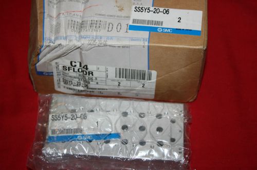 NEW SMC Pneumatic Base Valve Manifold SS5Y5-20-06 - BRAND NEW IN BOX - BNIB