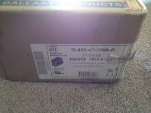 Howard Lighting M-400-4T-CWA-K 400Watt Quad Tap Metal Halide Ball M-400-4T-CWA-K