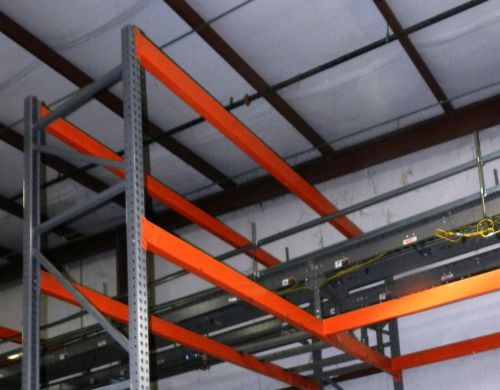 Teardrop 144&#034; x 5&#034; pallet rack beams for sale