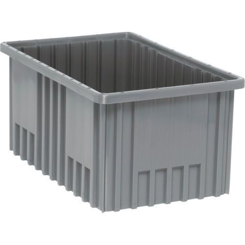 Quantum dg92080gray dividable grid container (8pk) -16 1/2&#034;l x 10 7/8&#034;w x 8&#034;h for sale