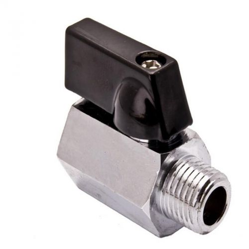 Precision Fine 1/4&#034; Mini Brass Ball Valve - Solid Chrome Plated NPT ABUS