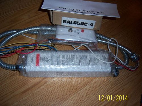 New howard lighting bal650c-4 fluorescent emergency ballast 300-750 lumens * for sale