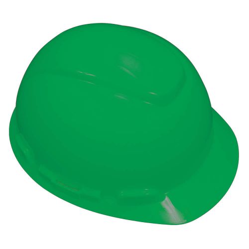 Hard hat, 4 pt pinlock, hdpe, green h-704p for sale